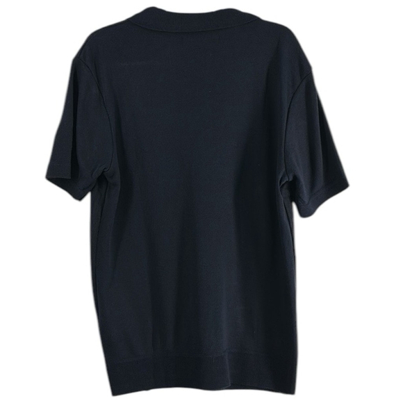 Joe's Jeans Blue Knit Short Sleeve Collared Classic Polo Shirt Size Medium NWT - Picture 2 of 10